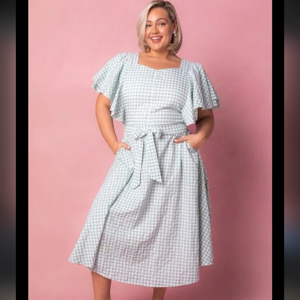 Ivy City Co. Gingham Dress
